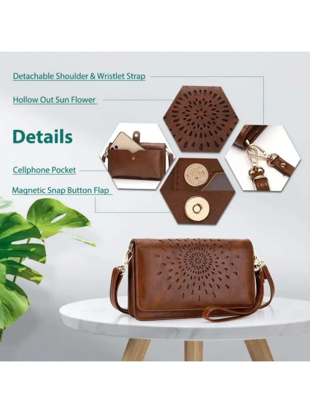 Stylish Multi-Function Crossbody Bag for Women | RFID Wristlet Wallet & Phone